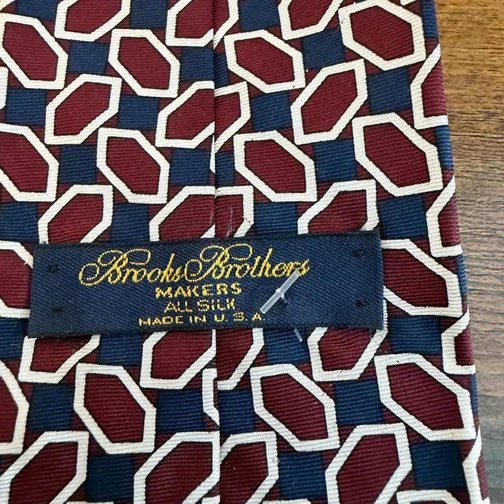 Brooks Brothers Ties Mens Multi Pattern Silk Lot of 3 Geometric Stripe Tie